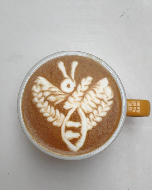 Latte Art par David Ly. Photo : Instagram David Ly