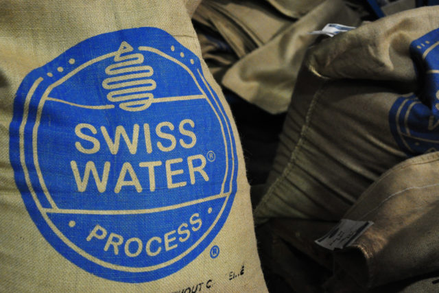 Sacs de café traité par Swiss Water